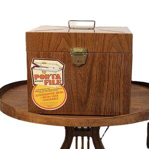 Vintage Ballonoff Porta File Box WITH KEY 12.5" × 10.25" × 5.5